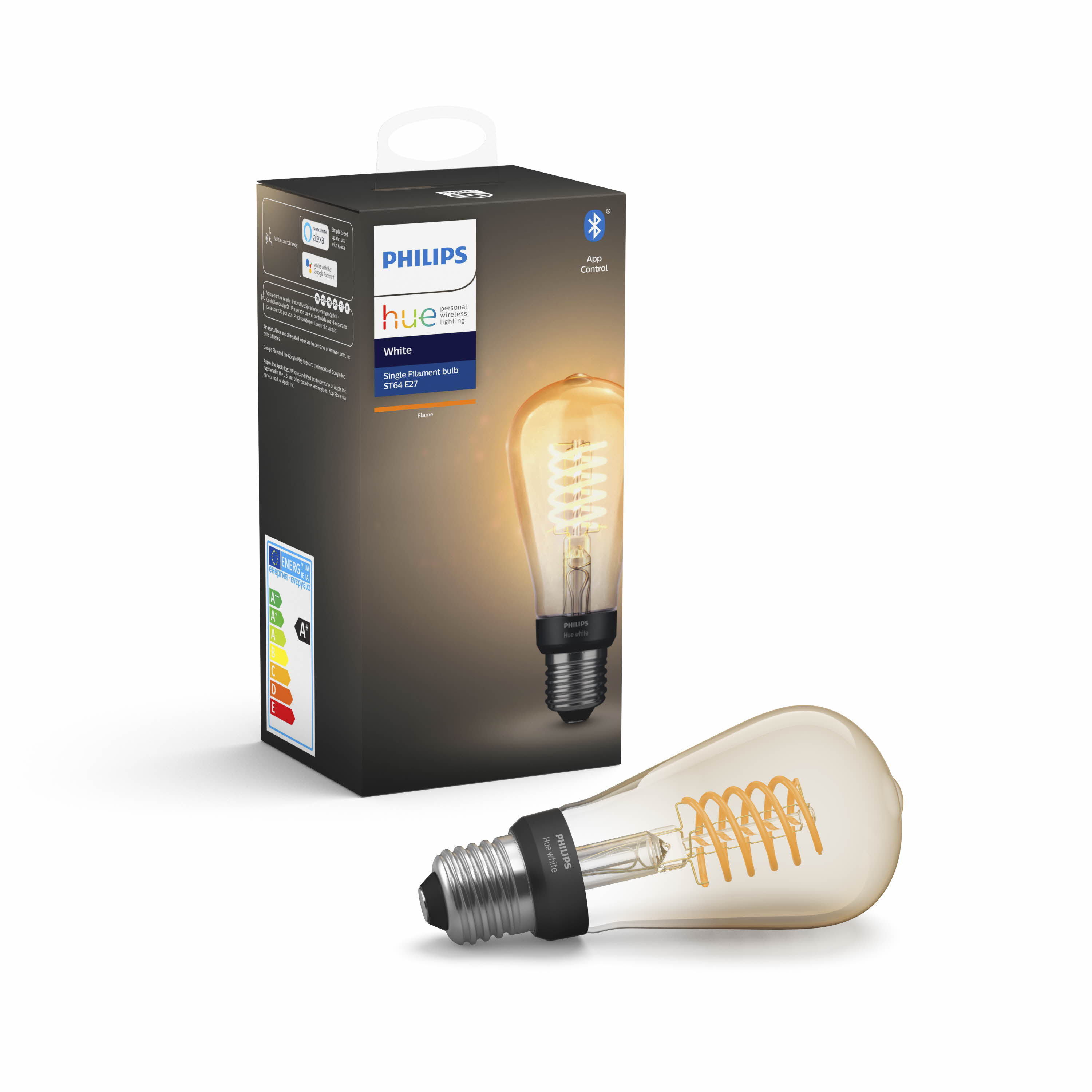 Philips Hue - E27 Filament ST64 - Warm White - Bluetooth