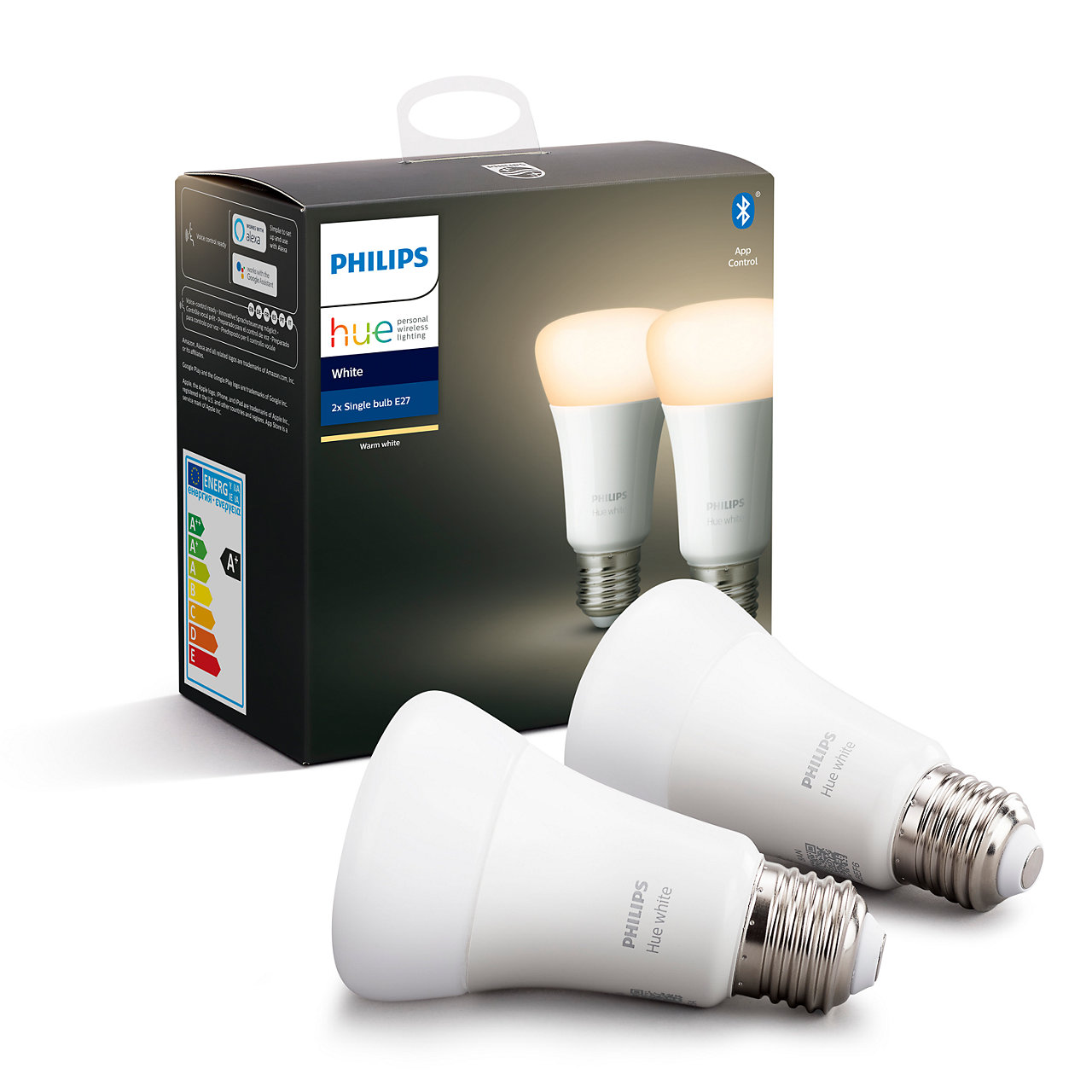 Philips Hue - E27 2-Pack - Warm White - Bluetooth