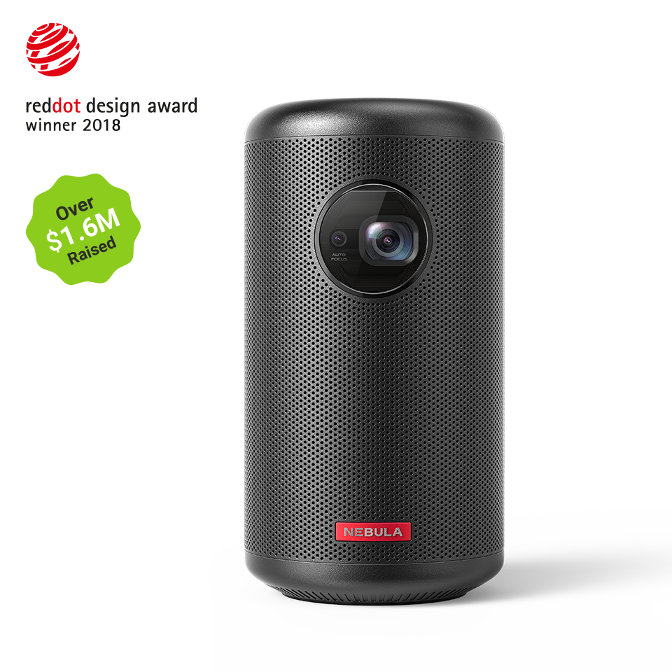 Anker - Nebula Capsule 2 Mini Projector w/Battery & Speaker