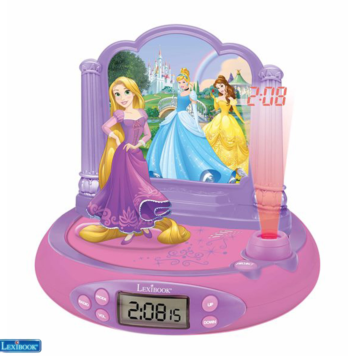 Lexibook - Disney Princess Rapunzel Projector Clock with magical sounds (RP515DP)
