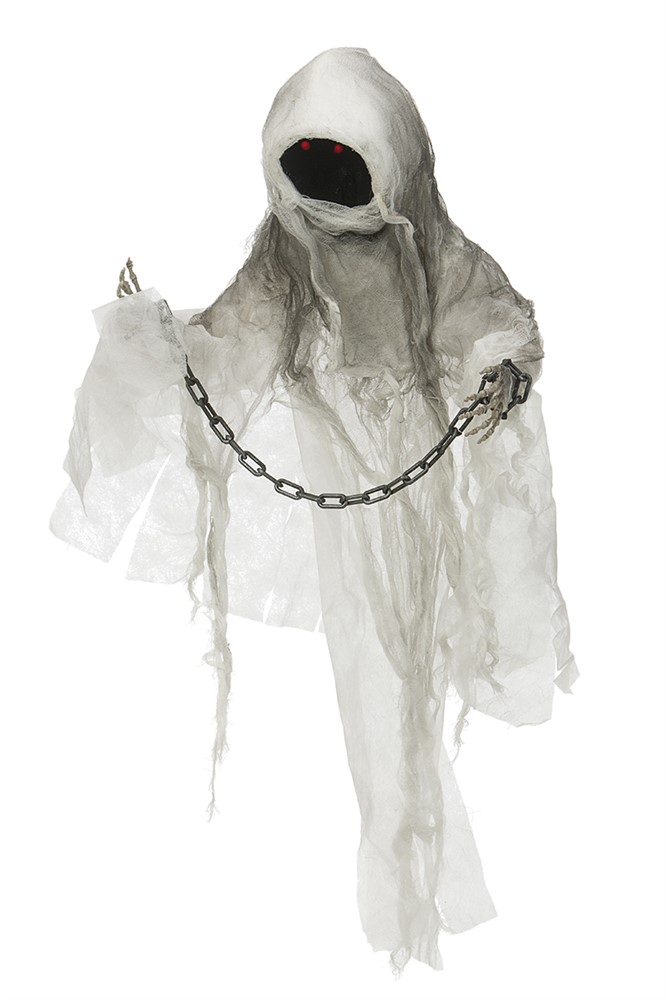 Halloween Ghost w. Chain - Sound, Light and Movement (90092)