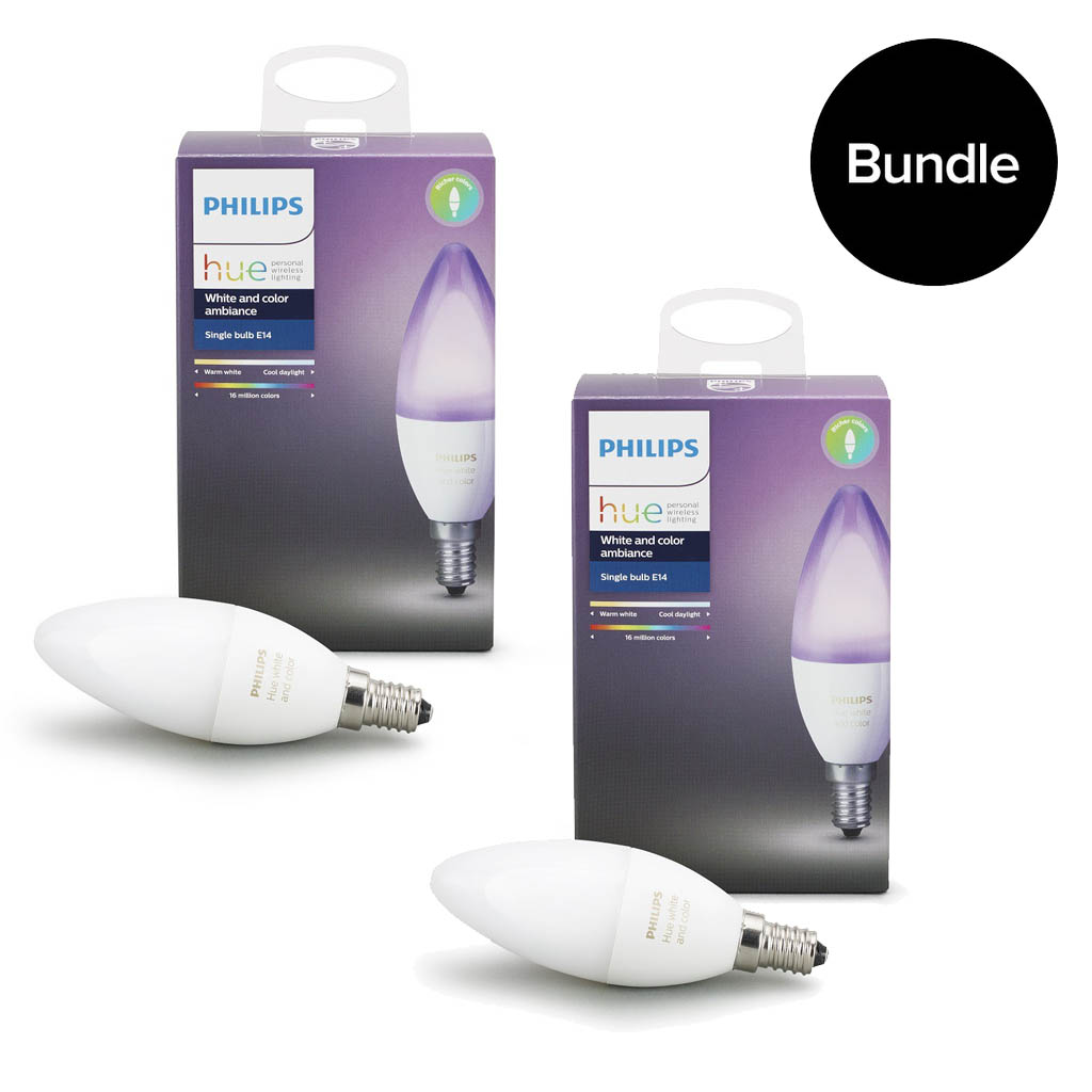 Philips Hue -2x E14 White & Color Ambiance - Bundle