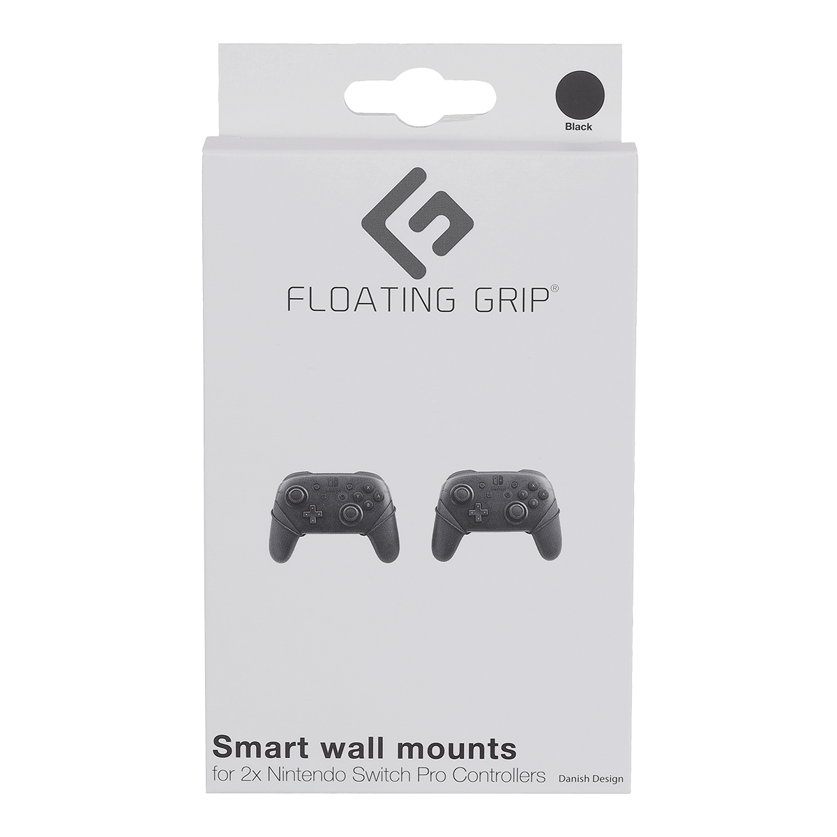 Nintendo Switch Pro Controller wall mount by FLOATING GRIP®, Black