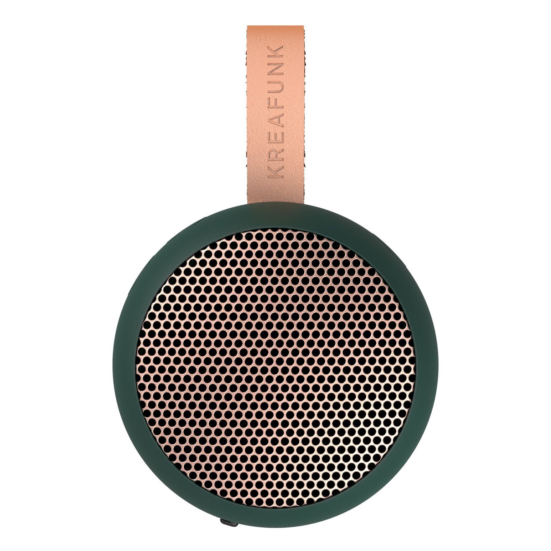 KreaFunk - aGO Bluetooth Speaker - Shady Green/Rose Gold Grill (Kfwt38)