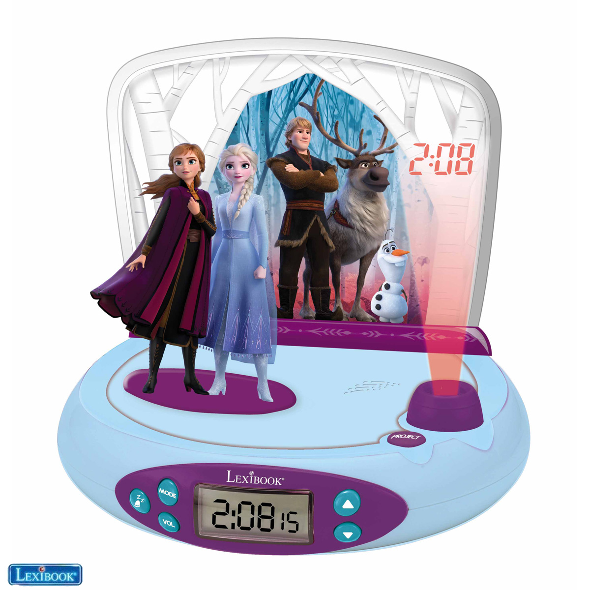 Lexibook - Disney Frozen 2 Projector clock with sounds (RP510FZ)