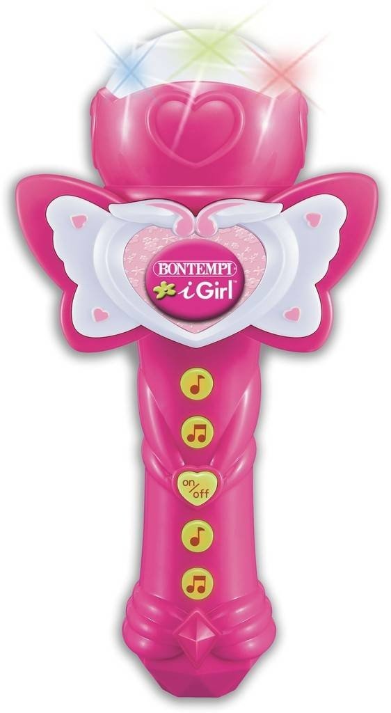 Bontempi - Karaoke Microphone - Pink w. 25 Demosongs (412071)