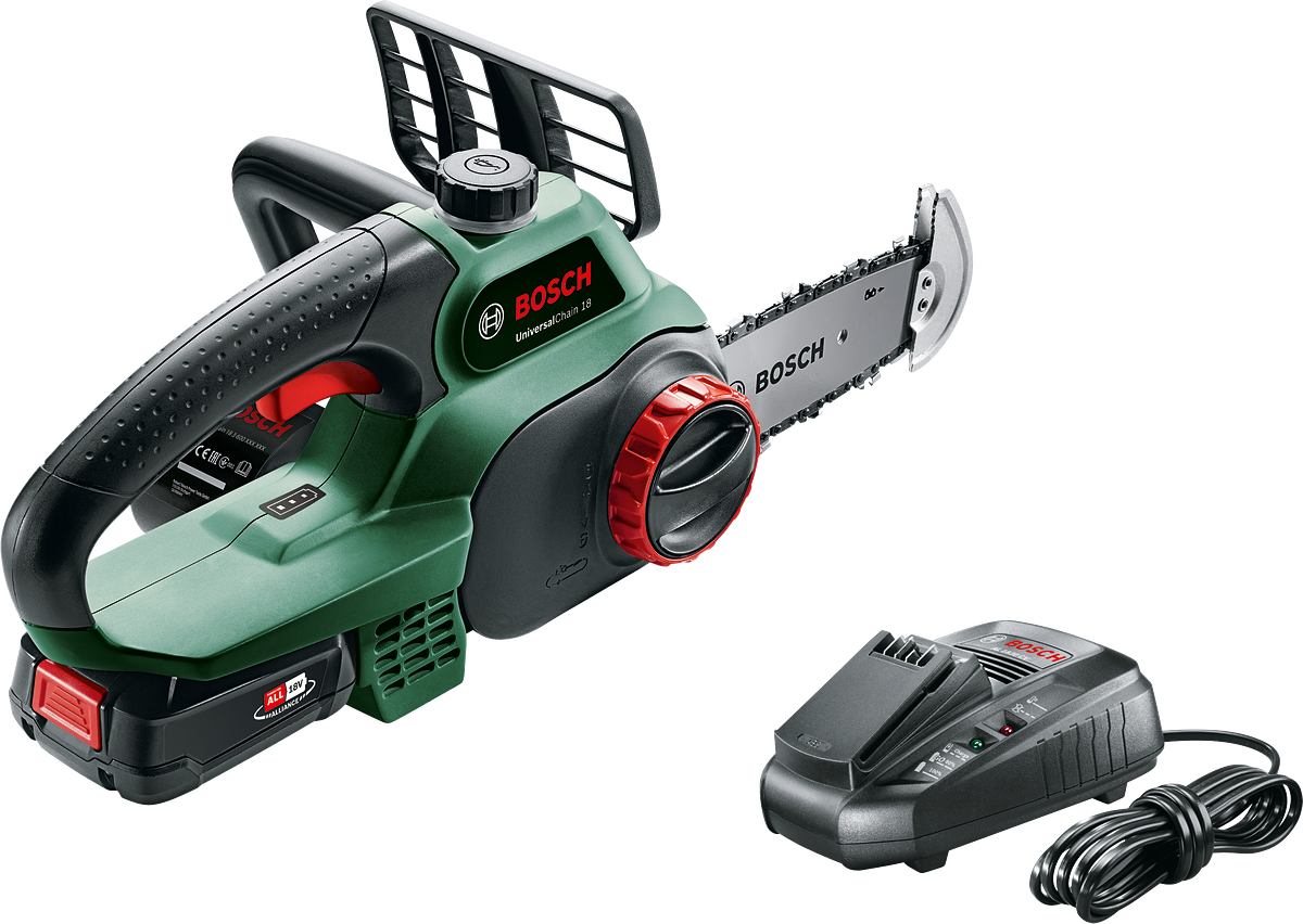 Bosch - Cordless Chainsaw 18 V (Battery & Charger Included)