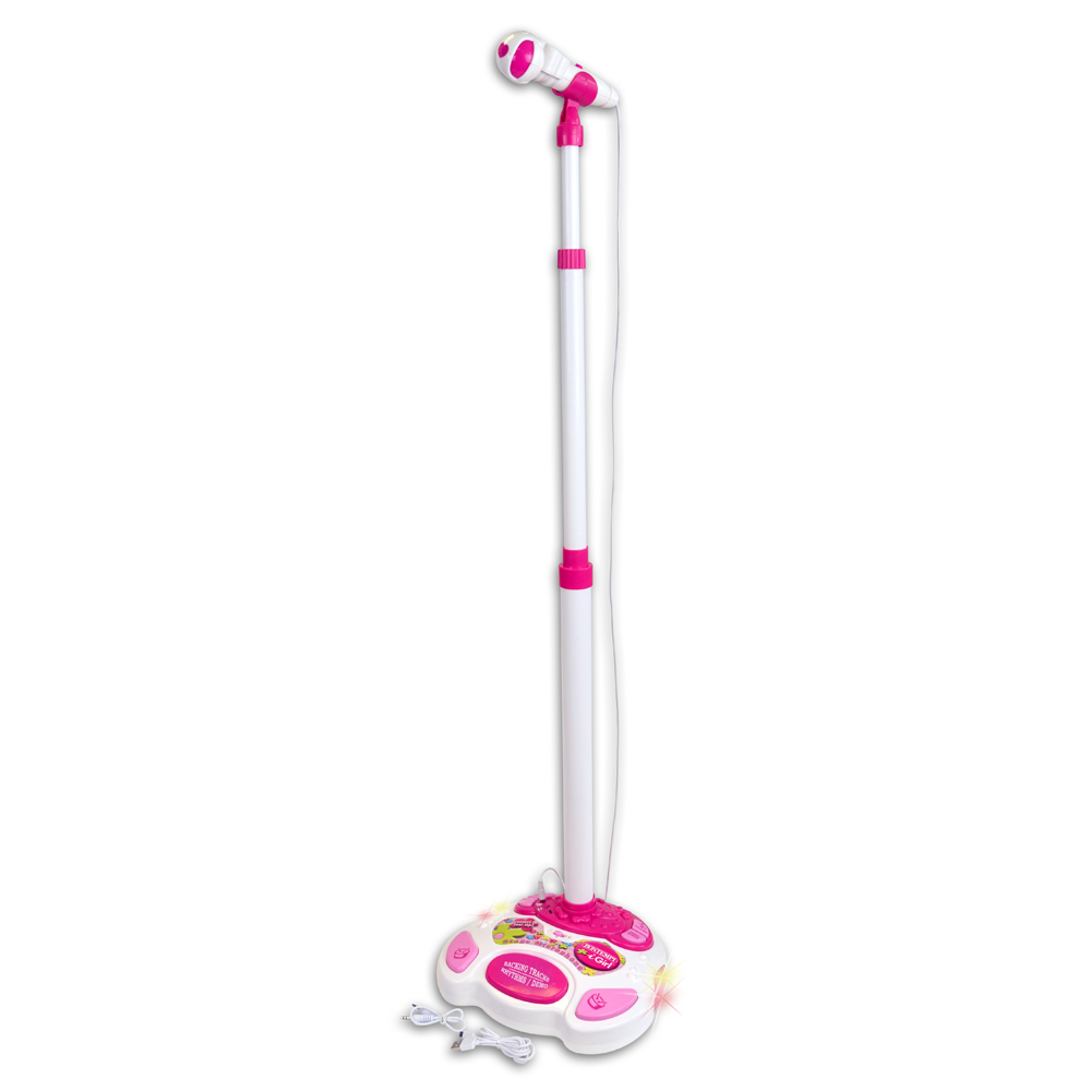 Bontempi - Microphone with stand & light effect (404271)