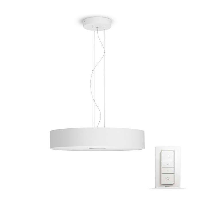 Philips Hue - Fair Hue pendant white 1x39W 24V With Dimmer Bluetooth