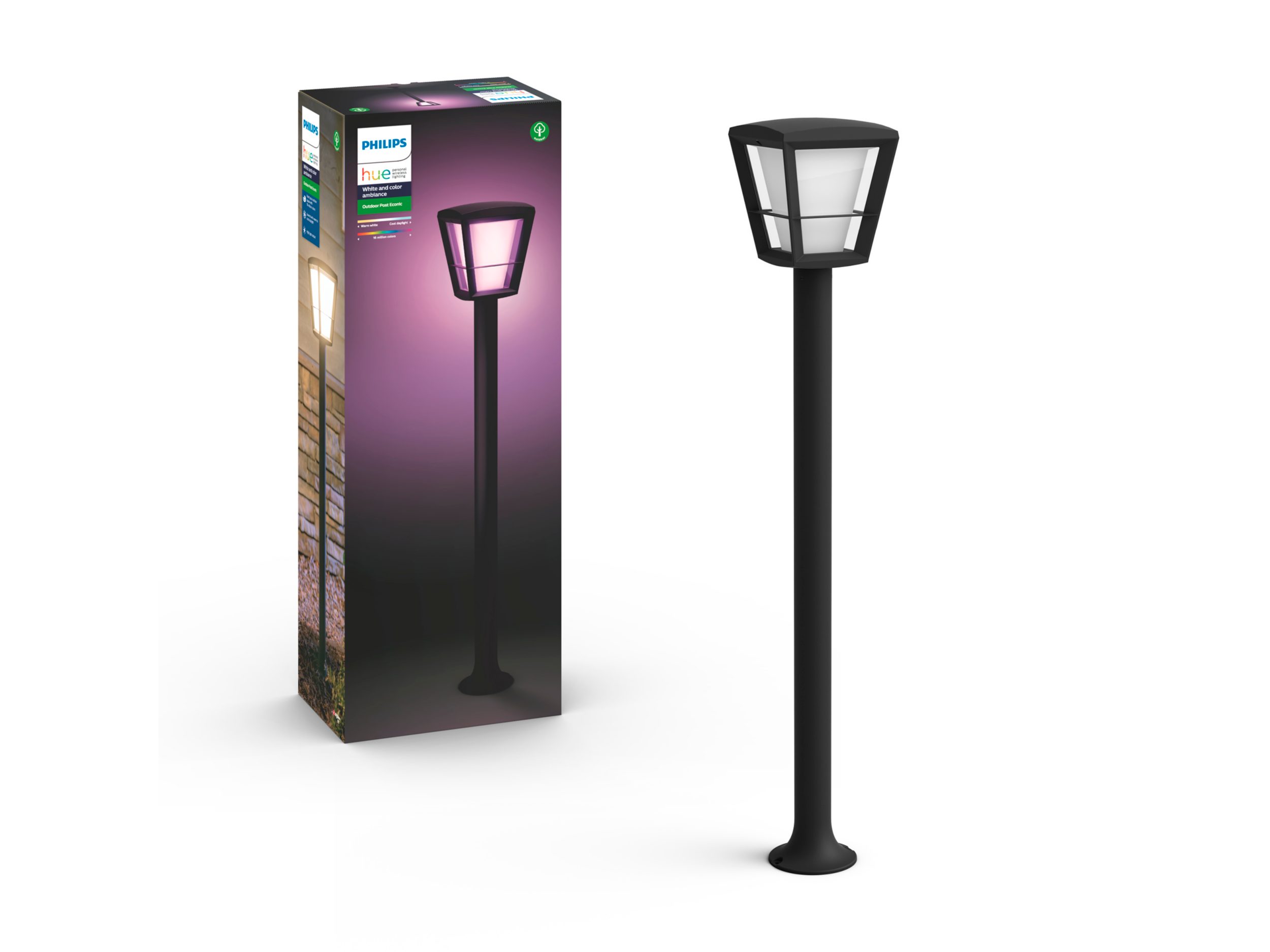 Philips Hue - Econic Post Outdoor - White & Color Ambiance