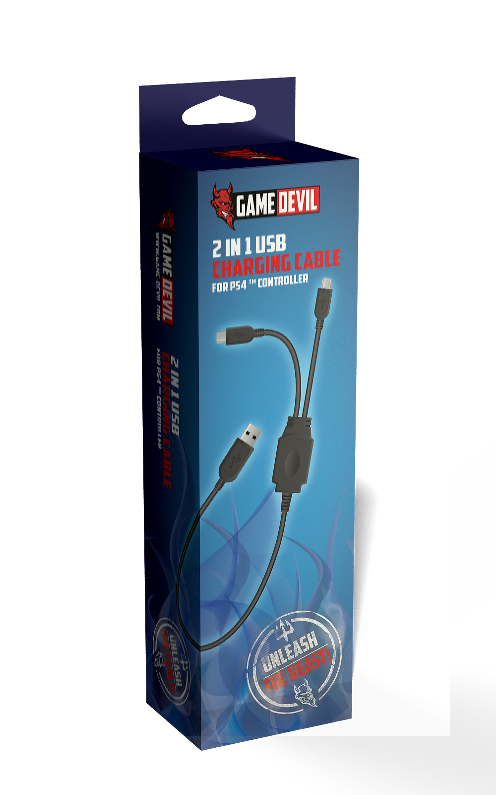Game Devil 2 in 1 USB Charging Cabel