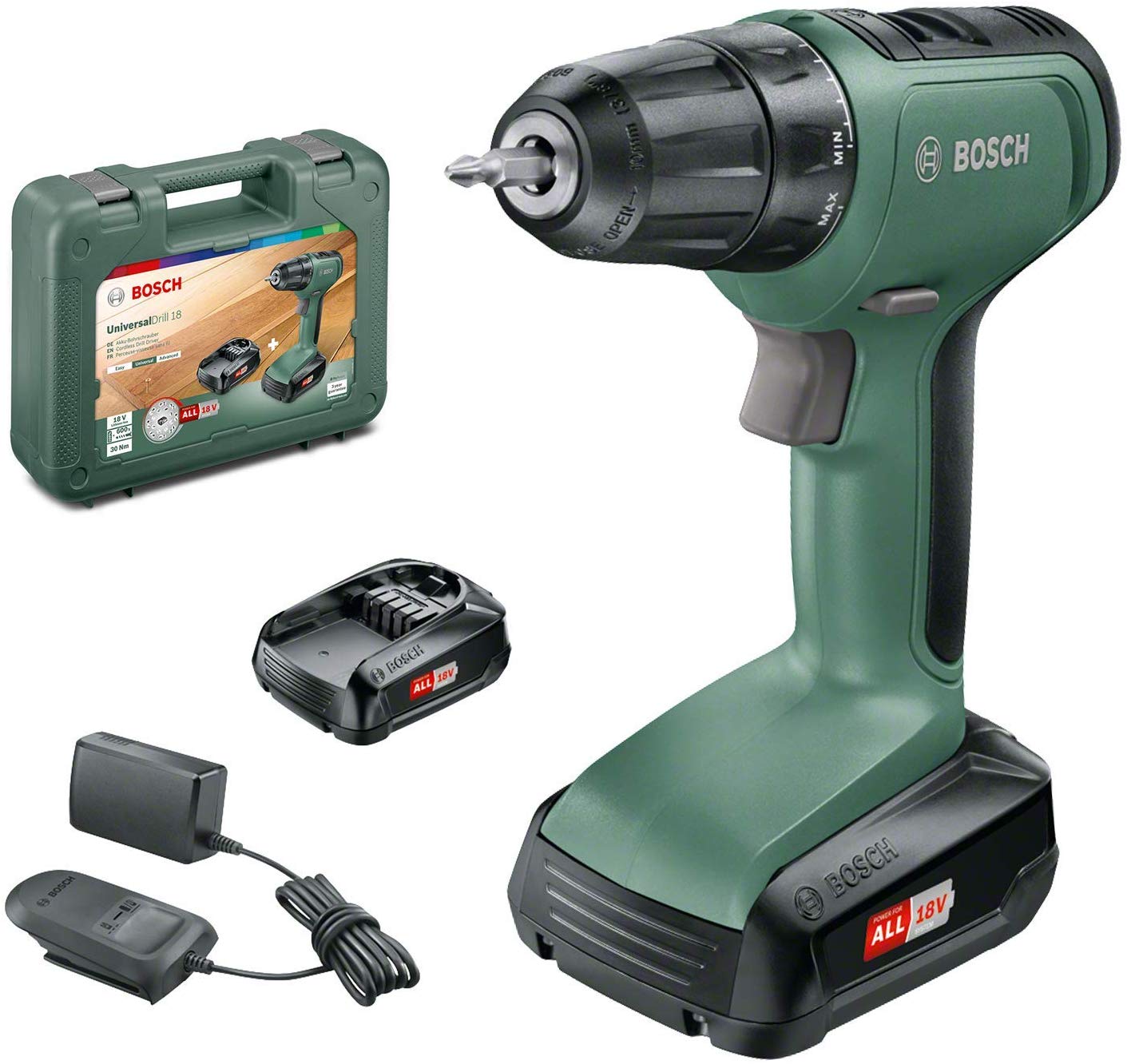 Bosch - Universal Drill 18 Cordless Screwdriver (Battery included) (E)