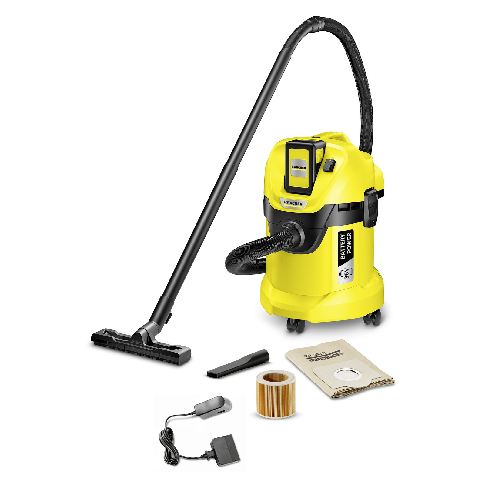 Kärcher - WD 3 Multi-Purpose Vacummcleaner Cordless (1 pcs. 36v Battery Included)