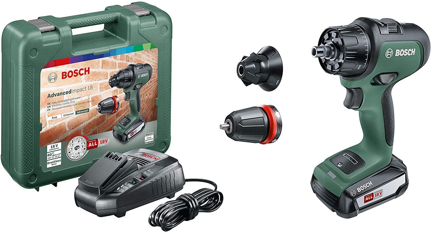 Bosch - AdvancedImpact 18 impact drill - (Battery & Charger included) (E)