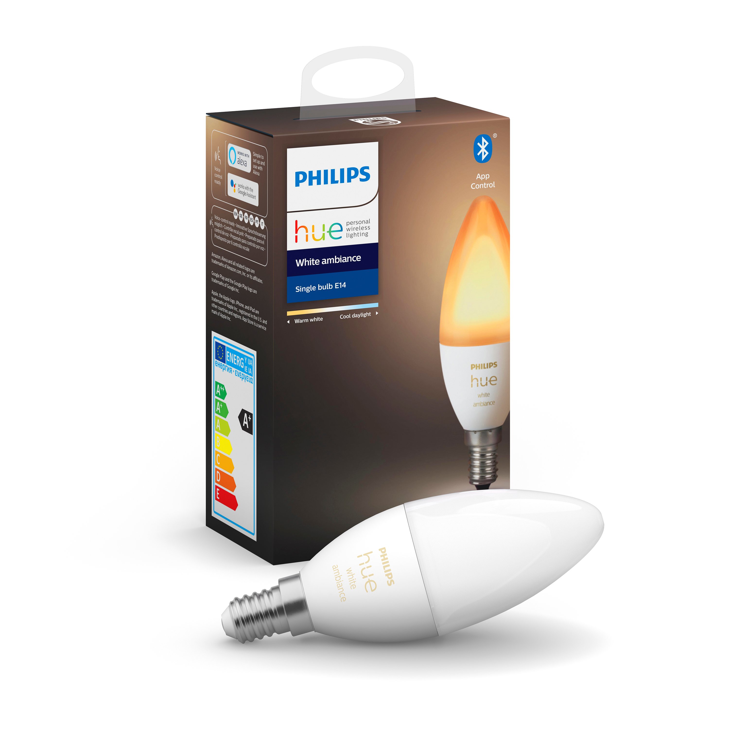 Philips Hue - E14 Single Bulb - White Ambiance - Bluetooth