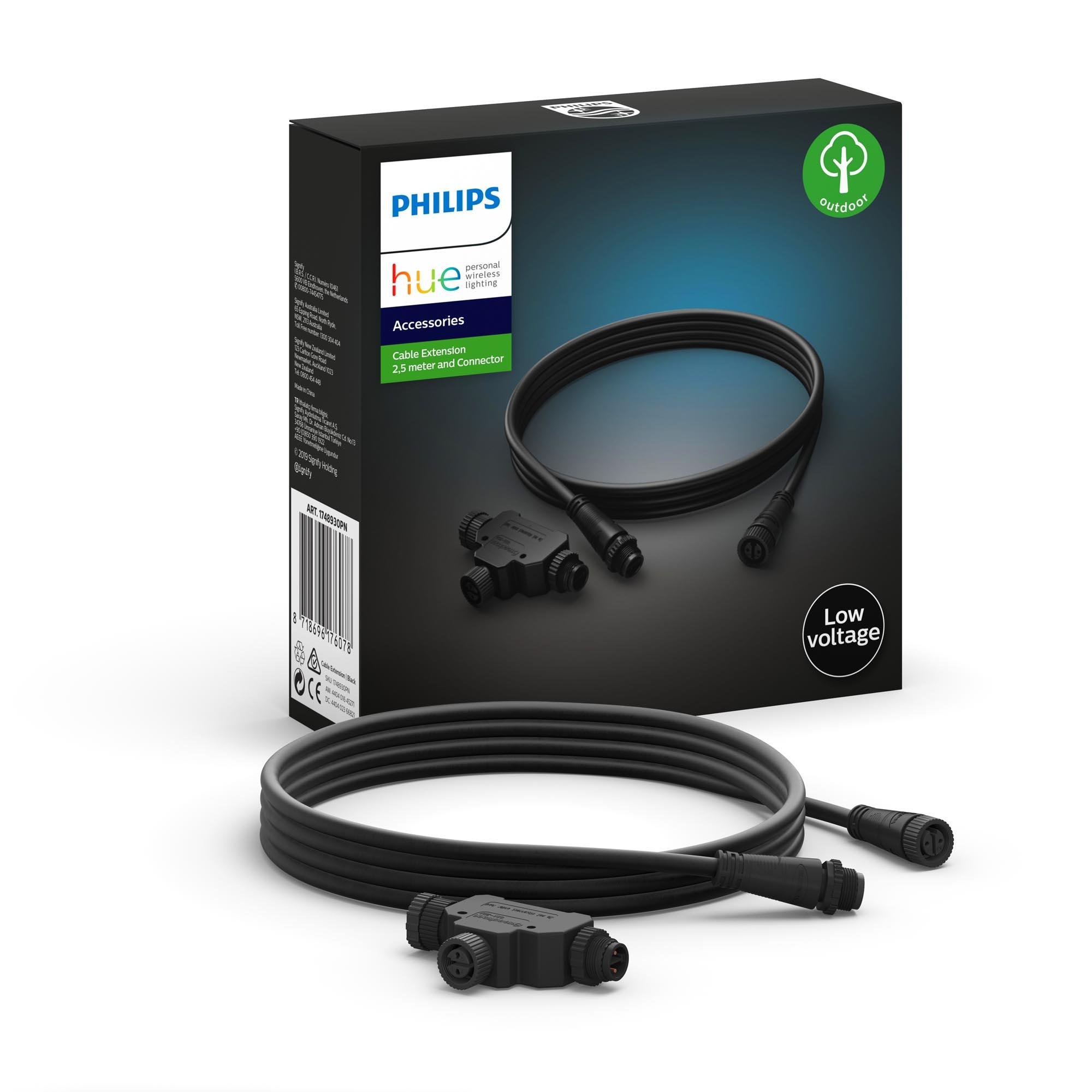 Philips Hue - Extension Cable - Low Voltage Cable 2,5M + T-Part