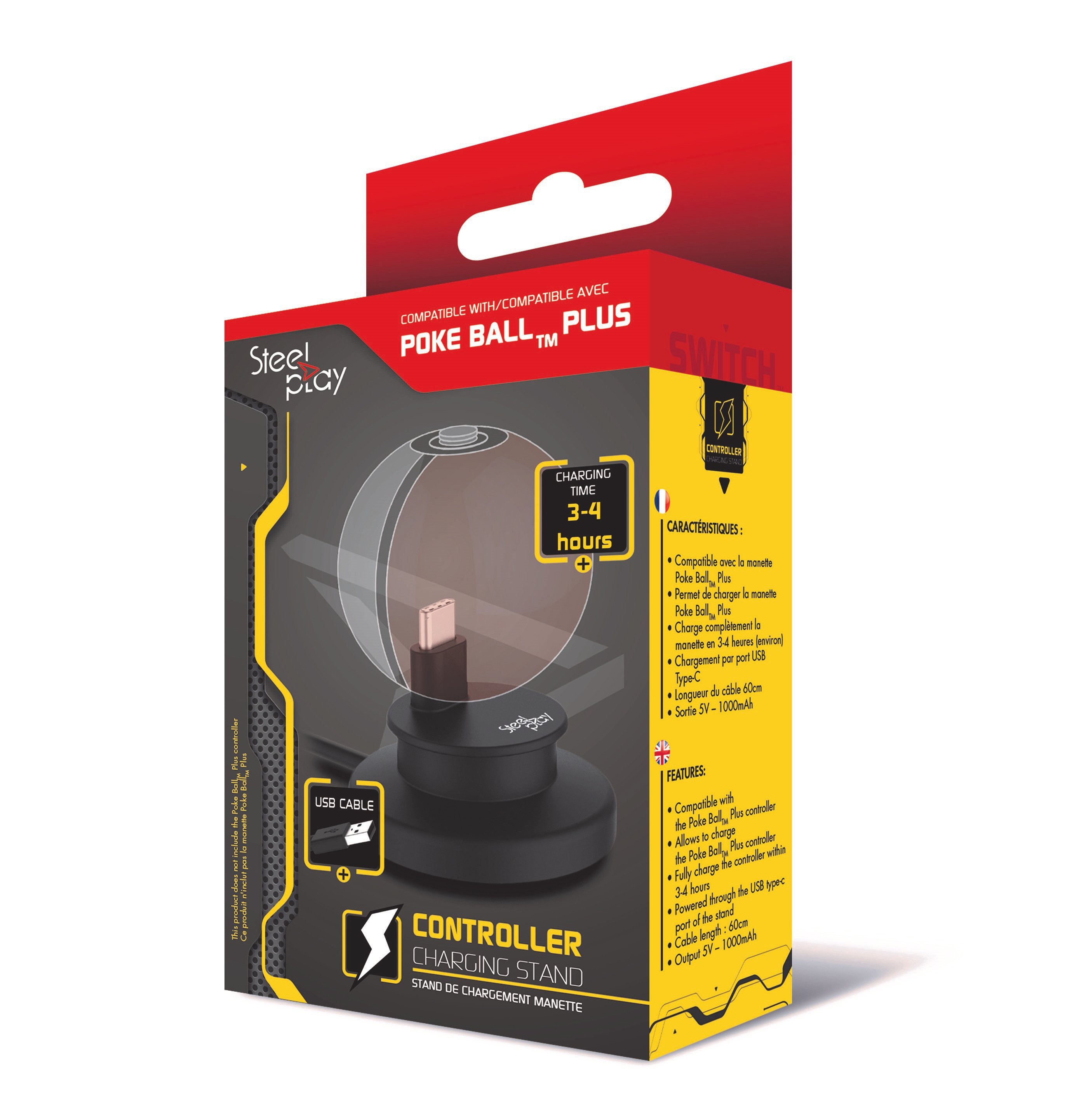Steelplay - Pokeball Charging Stand