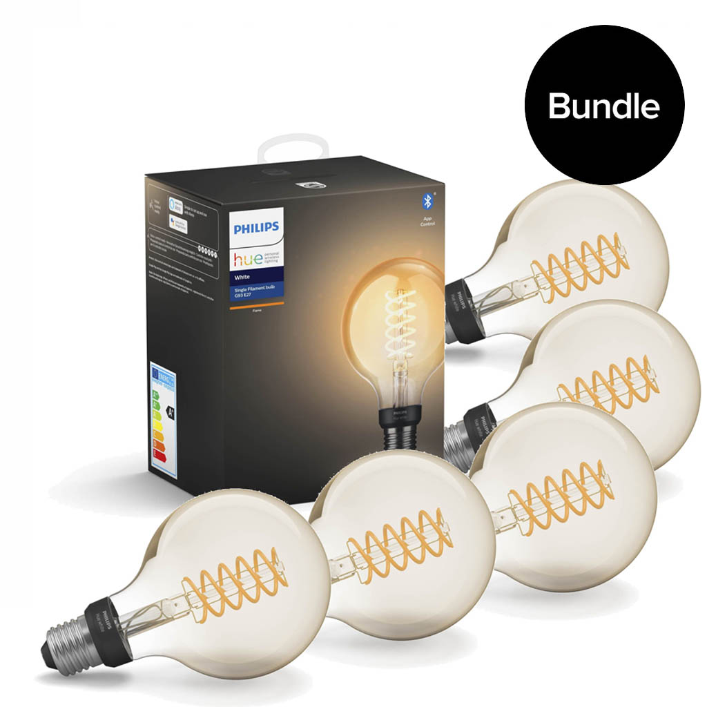 Philips Hue - 5xE27 Filament G93 - Bundle