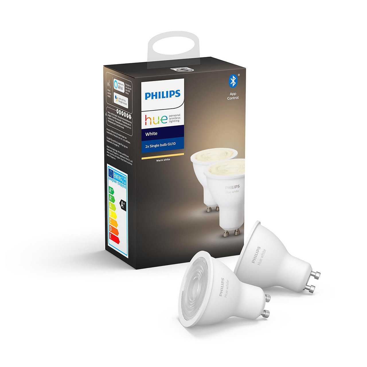 Philips Hue - GU10 Dual Pack - White Ambiance - Bluetooth