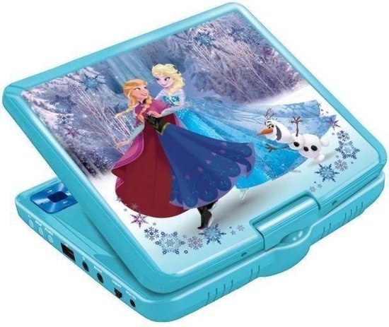 Lexibook - Disney Frozen Portable DVD Player 7" rotative screen with USB port and earphones (DVDP6FZ)